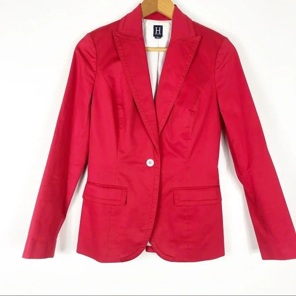 Hilfiger | Vintage Red Cotton Blazer